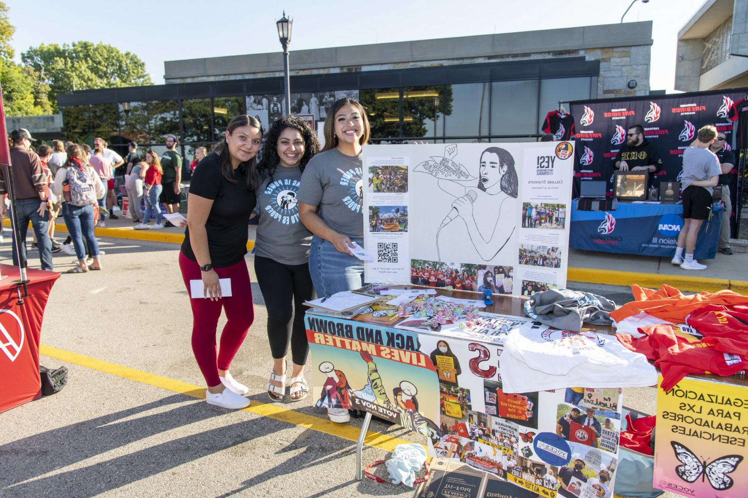 Every semester, Carthage hosts an Involvement Fair, where students can explore on-campus clubs.